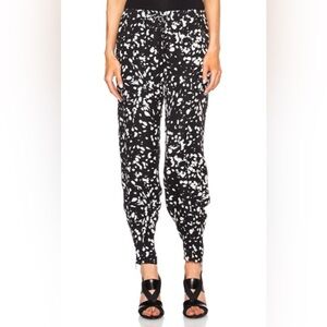 Haute Hippie Black & White Abstract Print Joggers